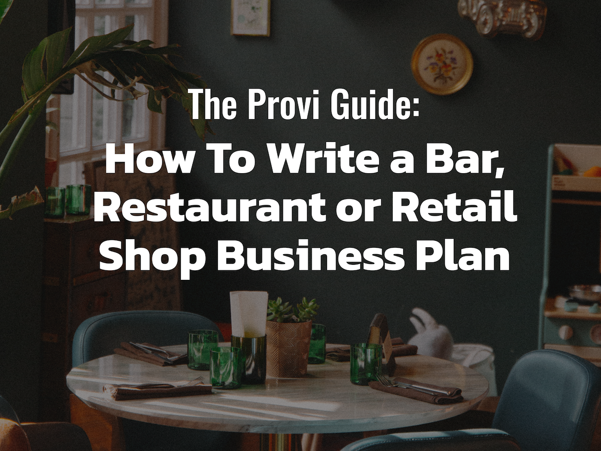 write a business plan on provision shop